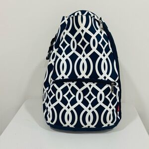 NGIL‎ Vine Tennis Racket Backpack Navy and White